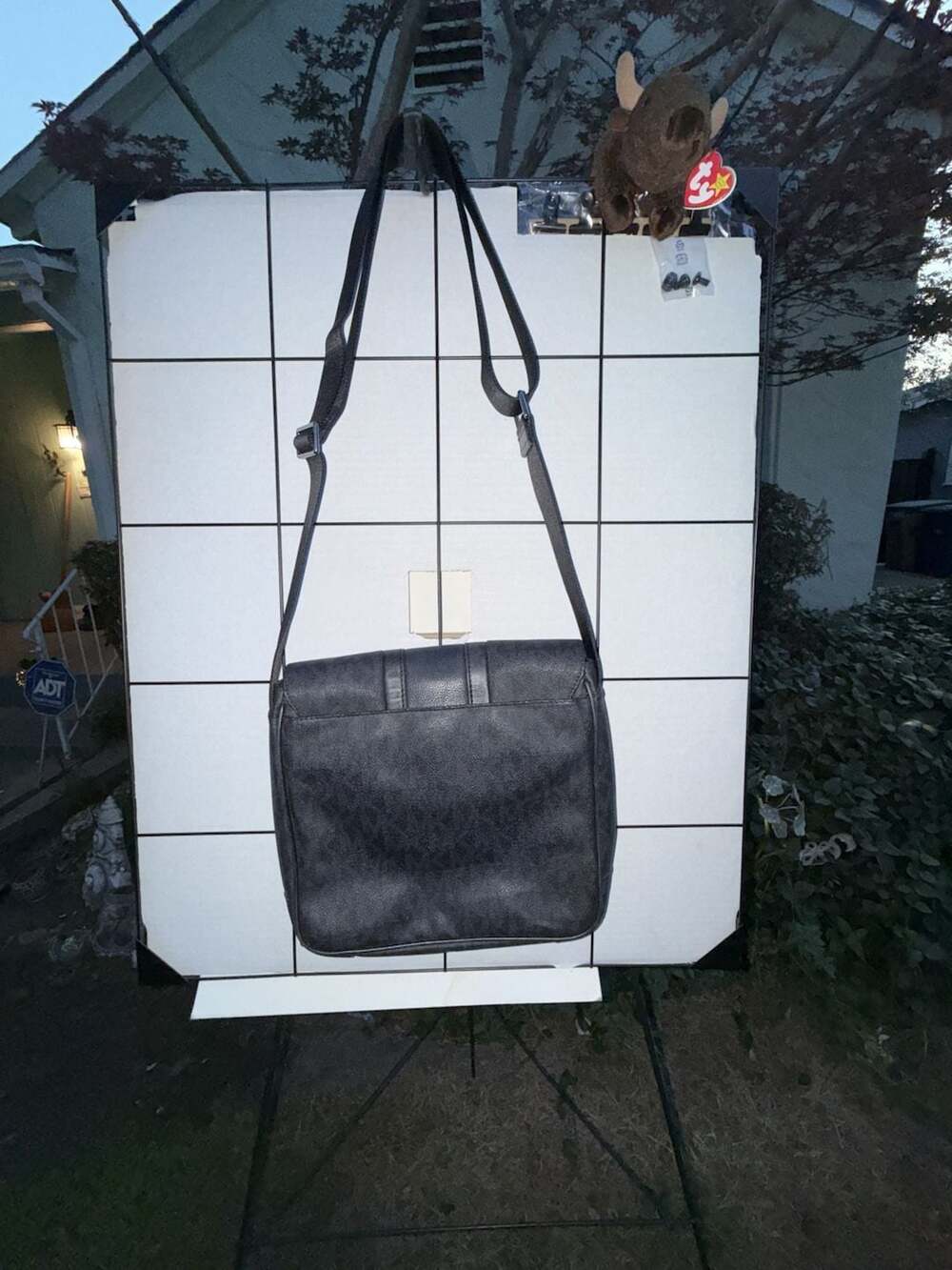 Michael Kors Black Signature Logo Messenger Crossbody Bag - Picture 7 of 9